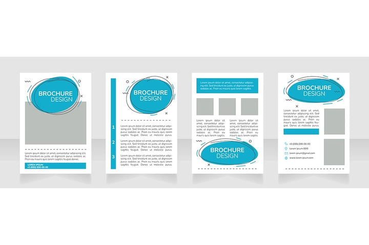 Marketing brochure layout design bundle