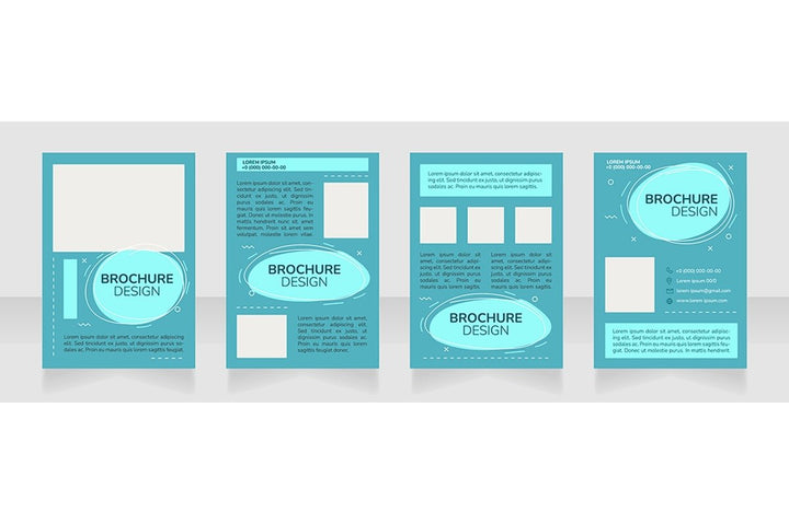 Marketing brochure layout design bundle