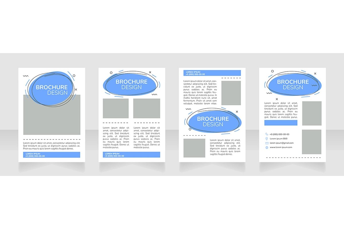 Marketing brochure layout design bundle