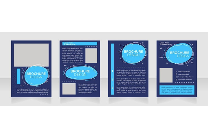 Marketing brochure layout design bundle