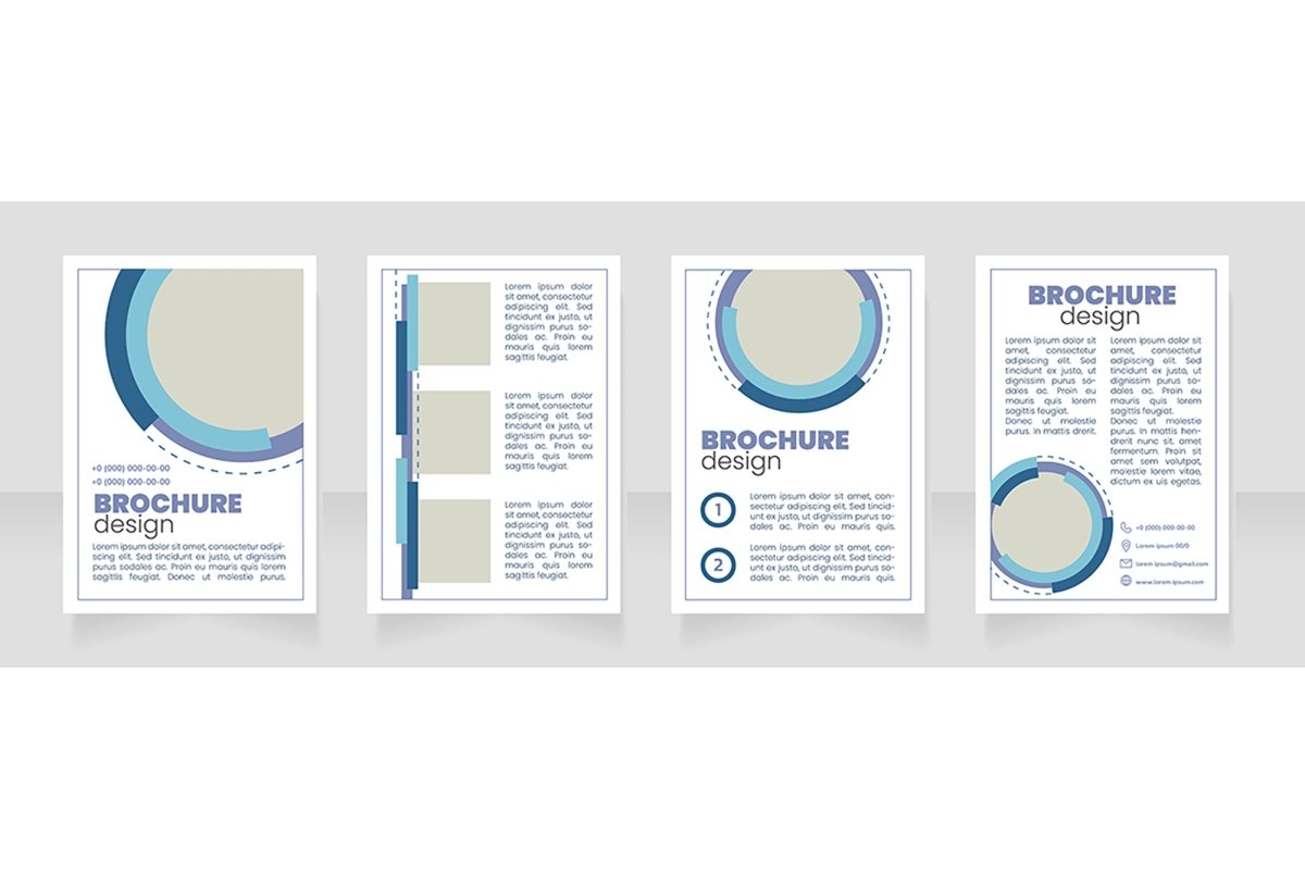 Marketing service brochure layout design bundle