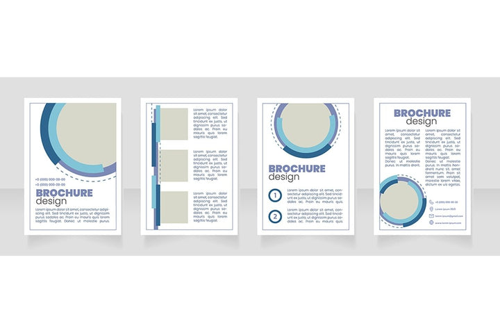 Marketing service brochure layout design bundle
