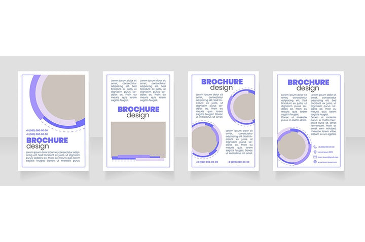 Marketing service brochure layout design bundle