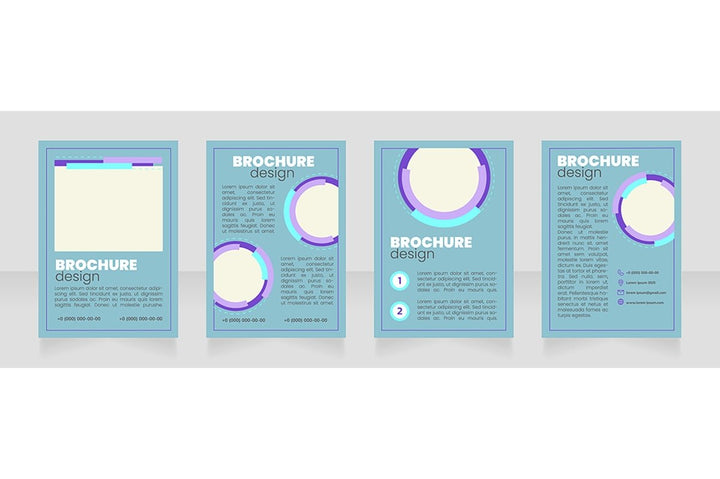 Marketing service brochure layout design bundle