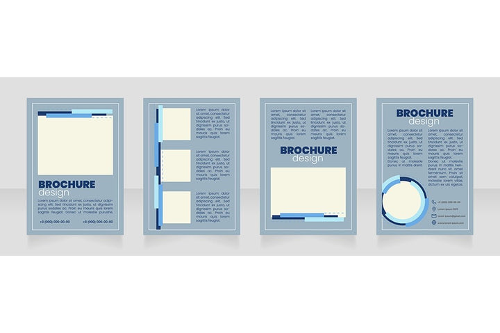 Marketing service brochure layout design bundle