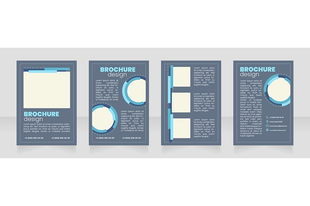 Marketing service brochure layout design bundle