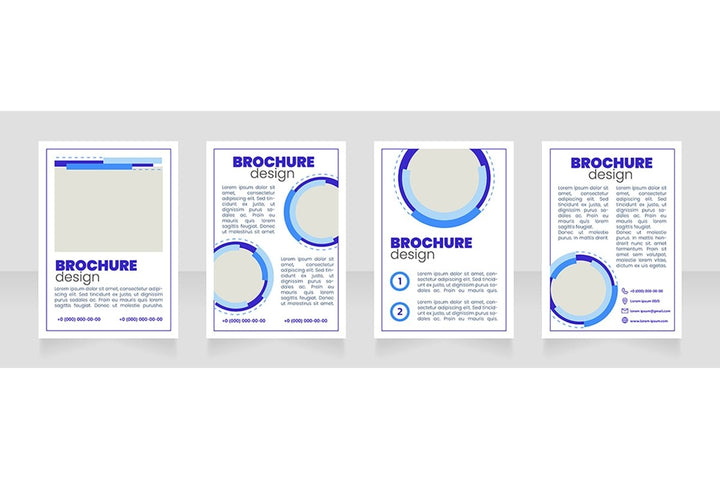 Marketing service brochure layout design bundle
