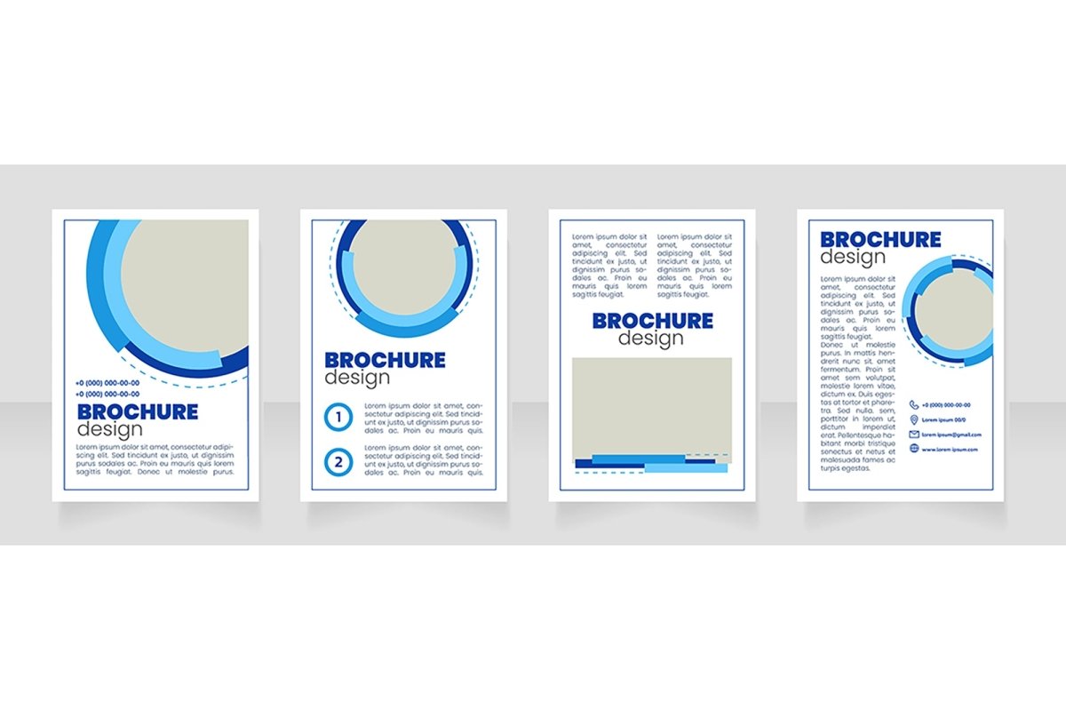 Marketing service brochure layout design bundle