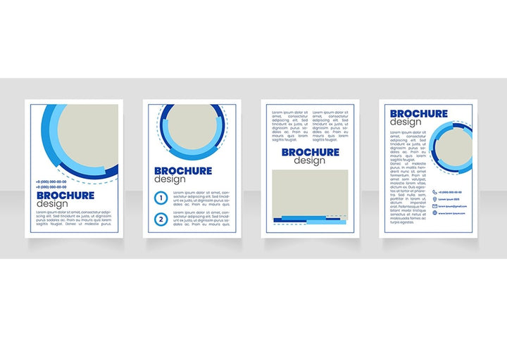 Marketing service brochure layout design bundle