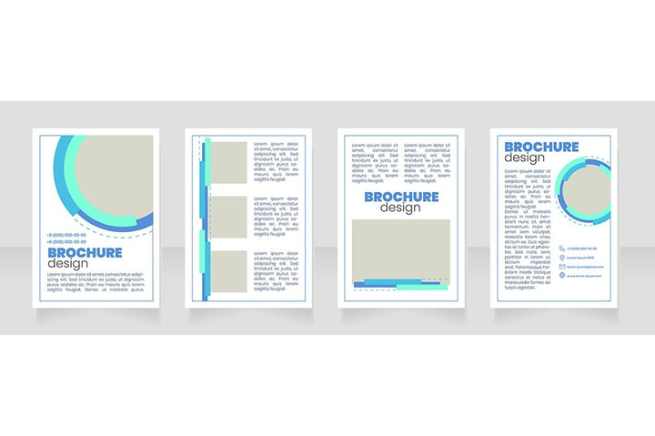 Marketing service brochure layout design bundle