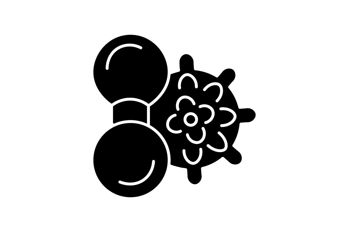 Massage tools and equipment black glyph icons set on white space