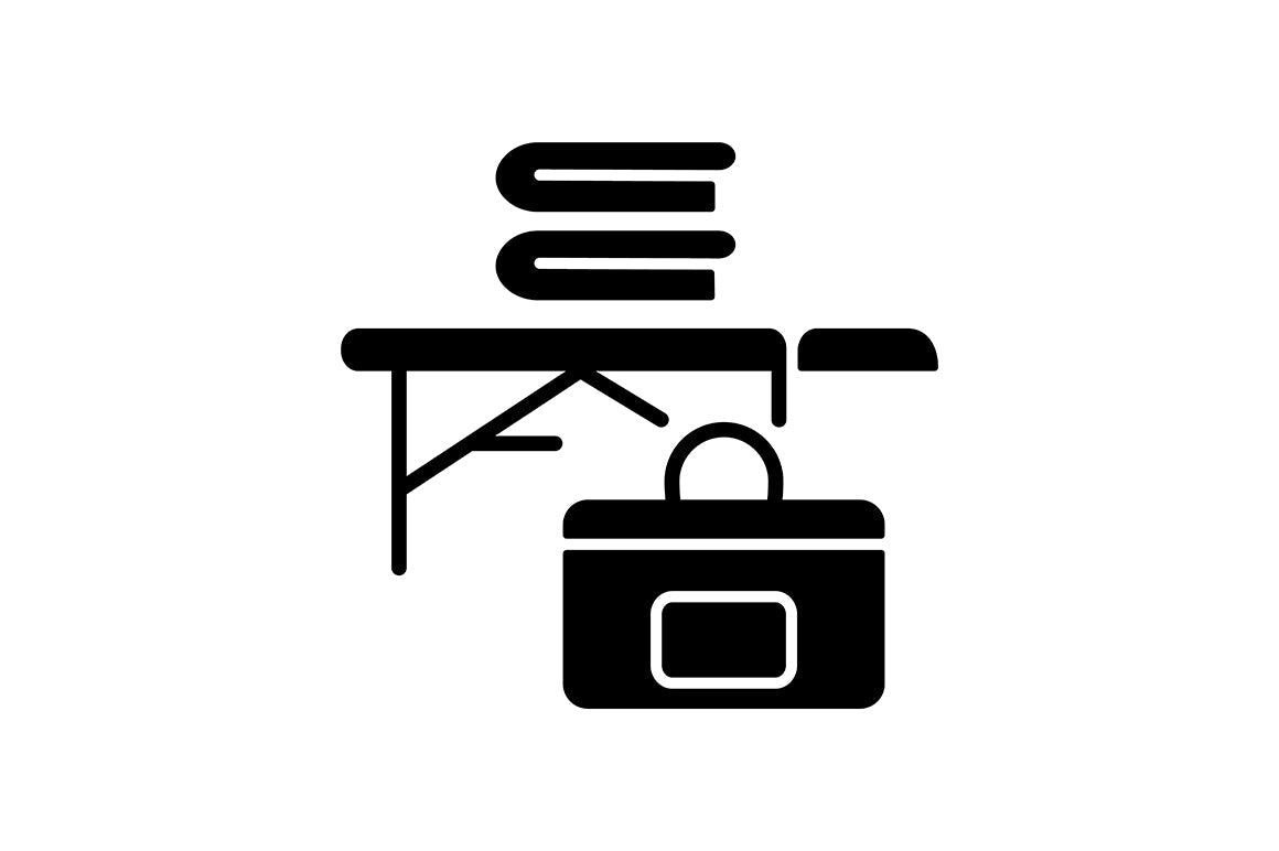 Massage tools and equipment black glyph icons set on white space