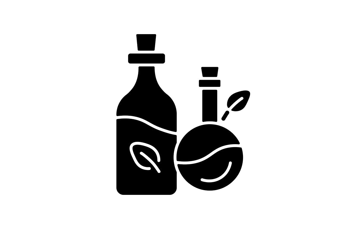 Massage tools and equipment black glyph icons set on white space