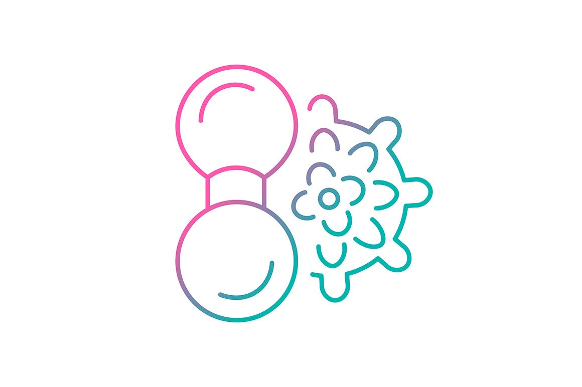 Massage tools and equipment gradient icons set for dark and light mode
