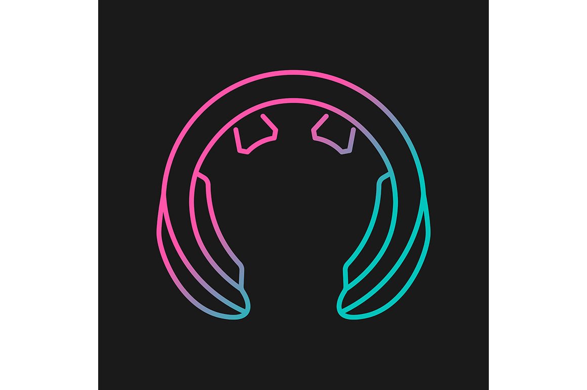 Massage tools and equipment gradient icons set for dark and light mode
