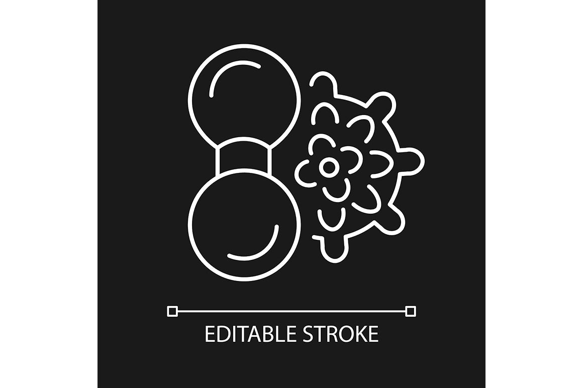 Massage tools and equipment linear icons set for dark and light mode