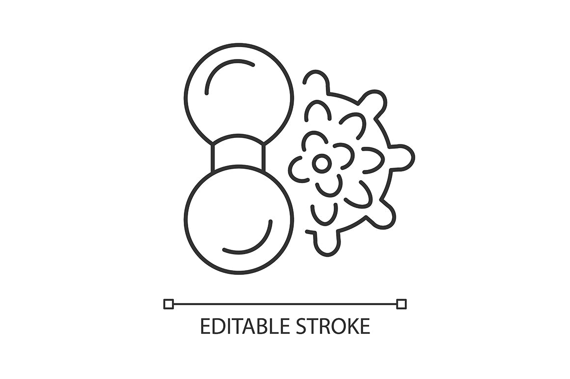 Massage tools and equipment linear icons set for dark and light mode