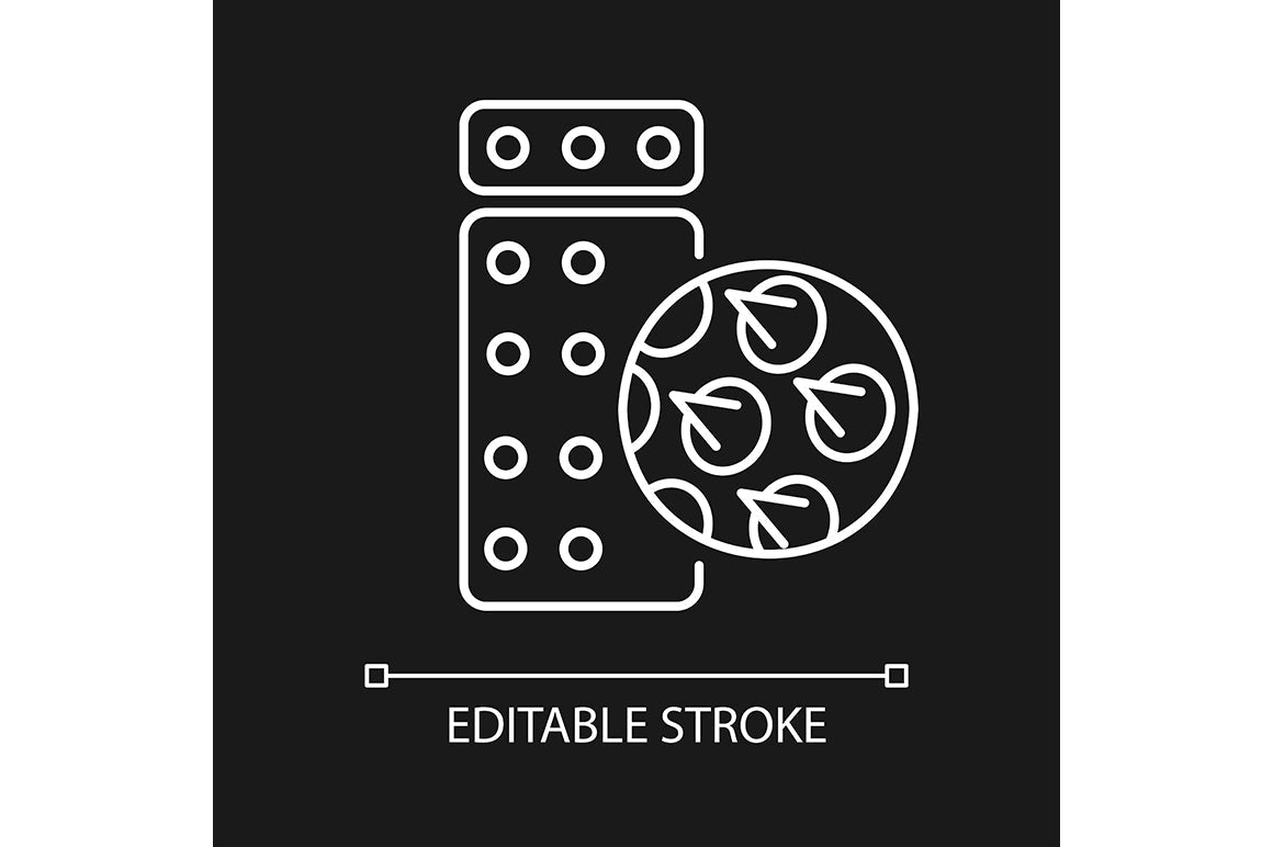 Massage tools and equipment linear icons set for dark and light mode
