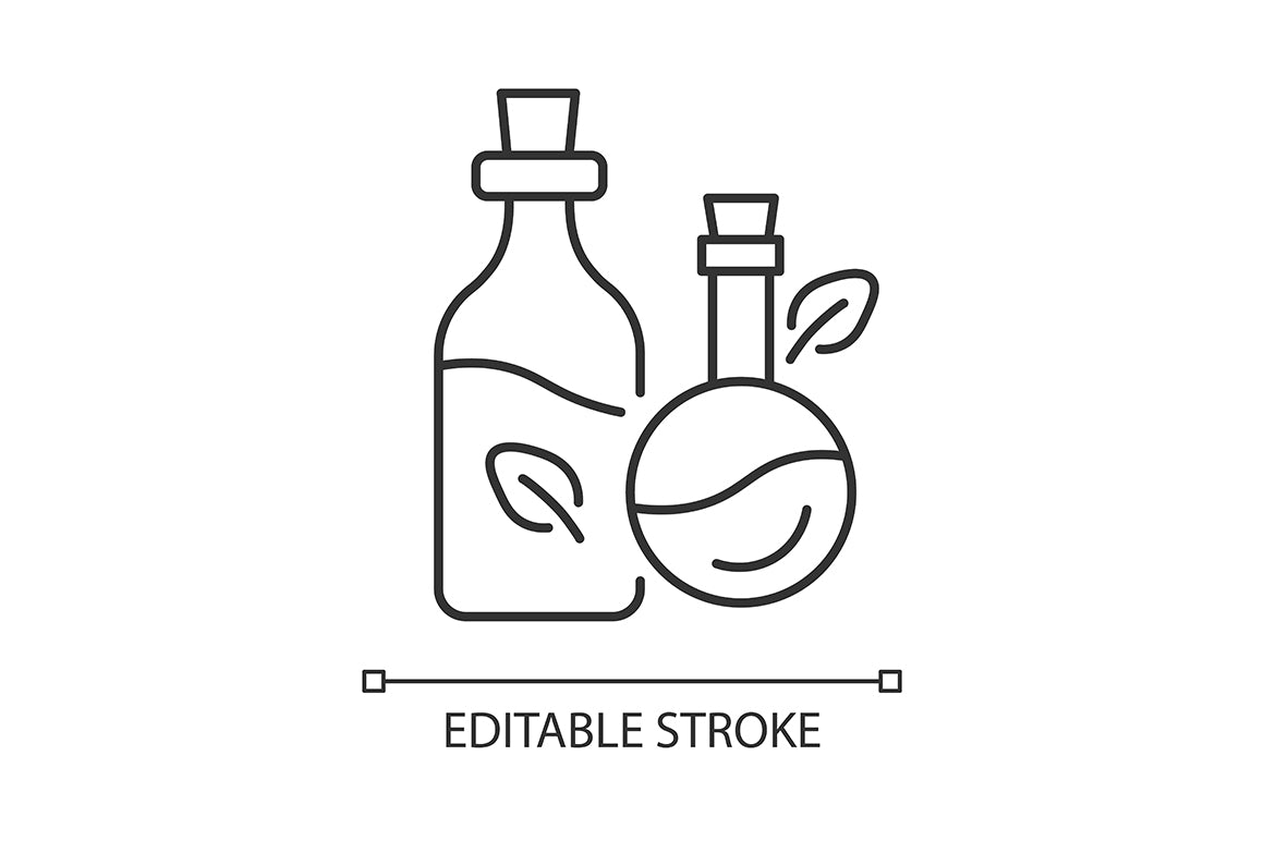 Massage tools and equipment linear icons set for dark and light mode