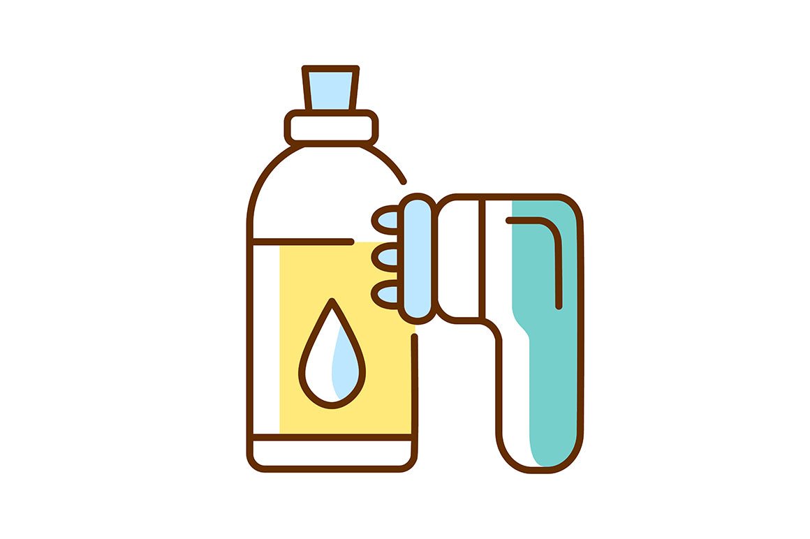 Massage tools and equipment RGB color icons set
