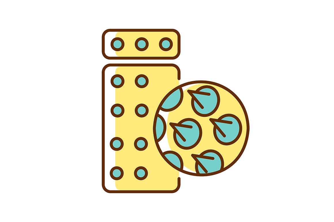 Massage tools and equipment RGB color icons set