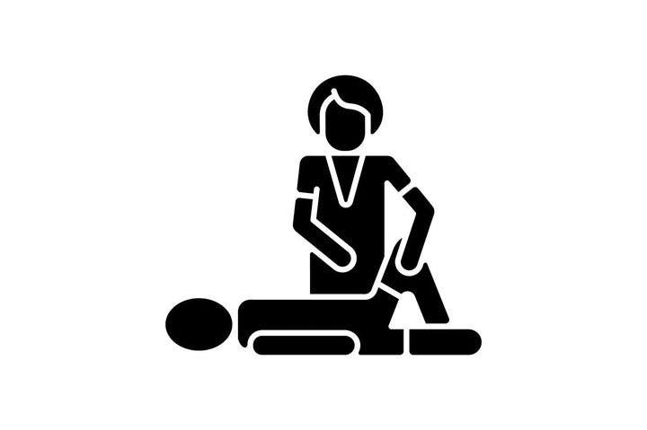 Massage types black glyph icons set on white space