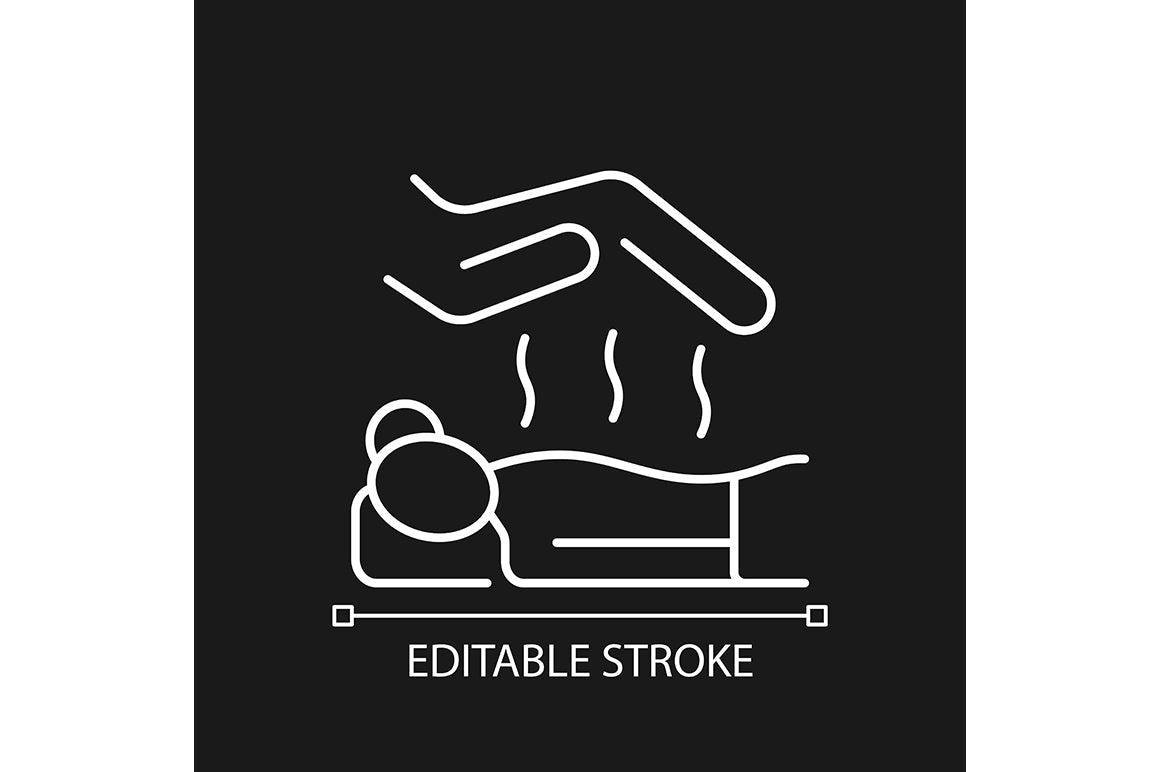 Massage types linear icons set for dark and light mode