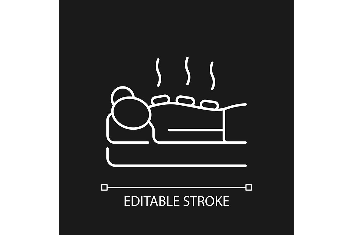 Massage types linear icons set for dark and light mode