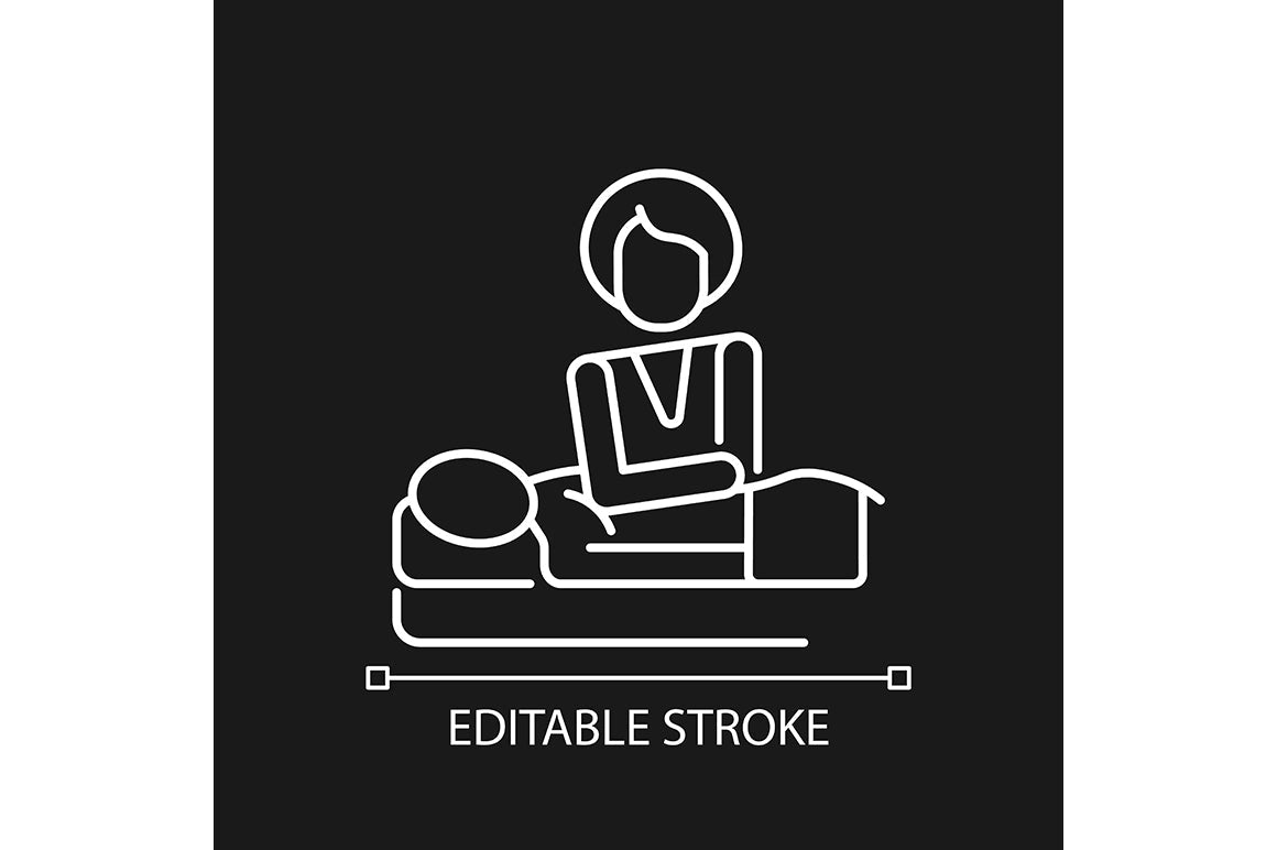 Massage types linear icons set for dark and light mode