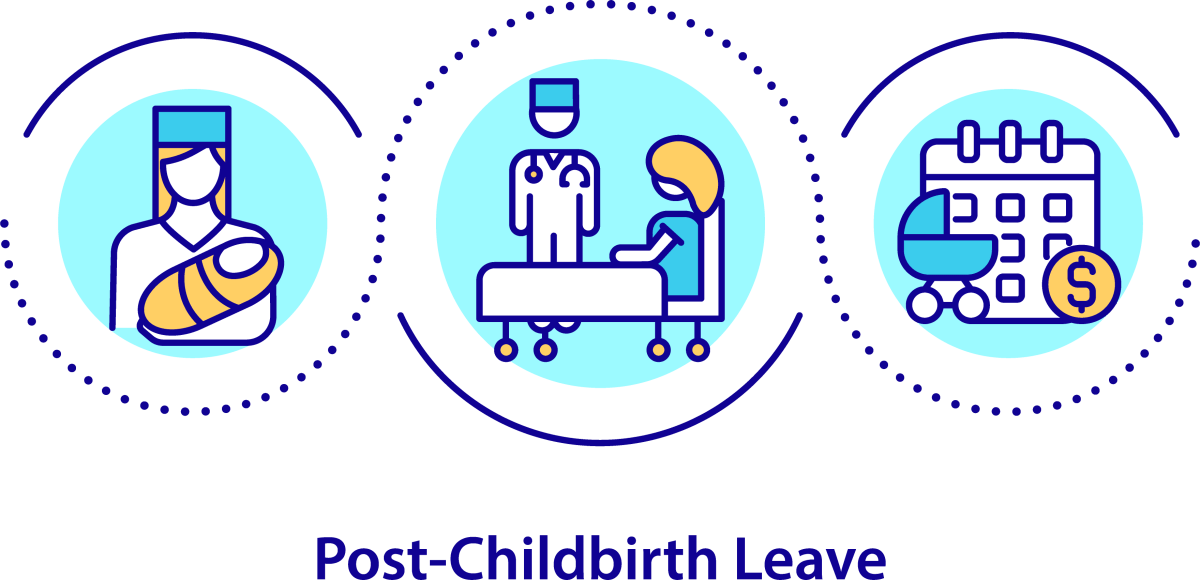 Maternity Leave Duration Icons Bundle