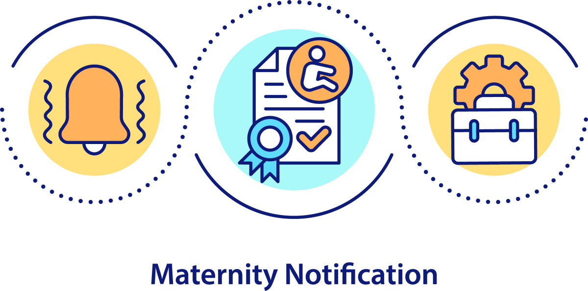 Maternity Leave Duration Icons Bundle