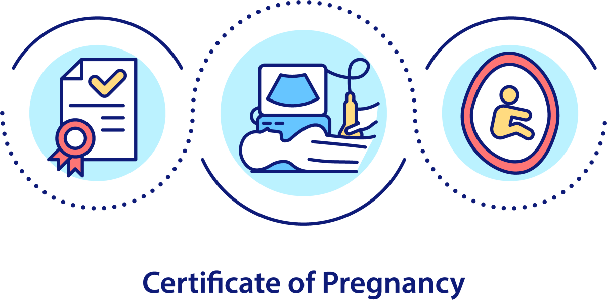 Maternity Leave Duration Icons Bundle