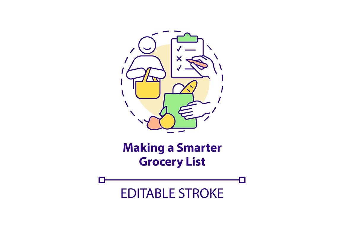 Meal plan related concept icons bundle