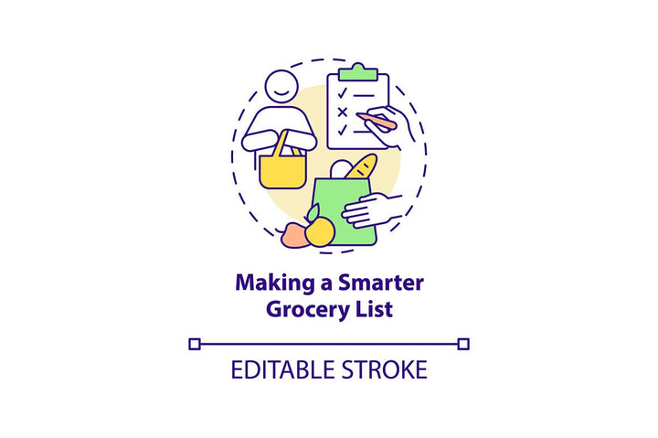 Meal plan related concept icons bundle