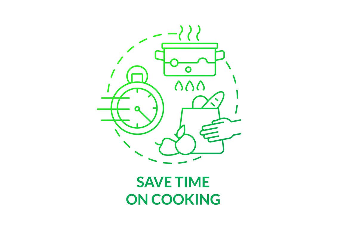 Meal plan related concept icons bundle