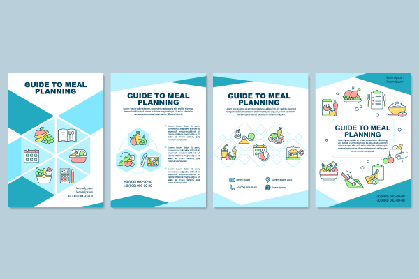 Meal Planning for Family Brochure Bundle