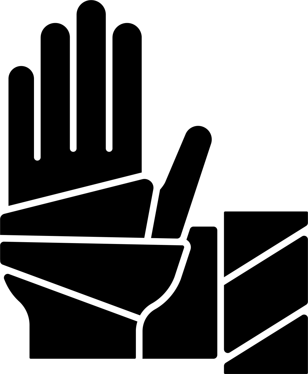 Medical treatment black glyph icons set on white space