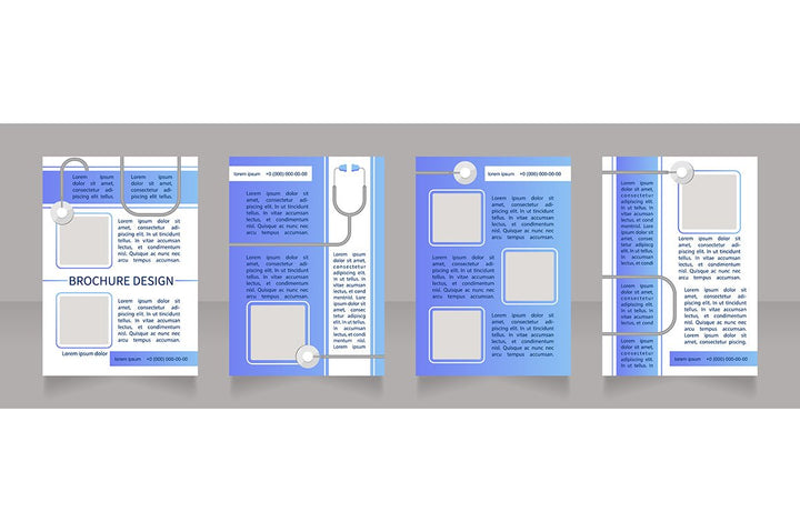 Medical treatment brochure template bundle