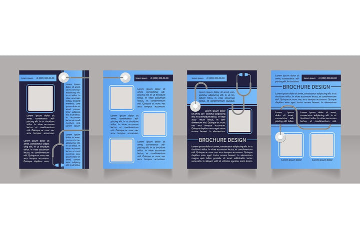 Medical treatment brochure template bundle