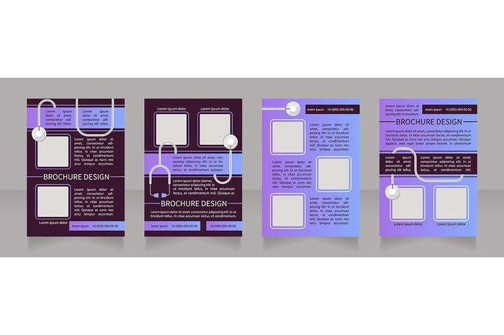 Medical treatment brochure template bundle