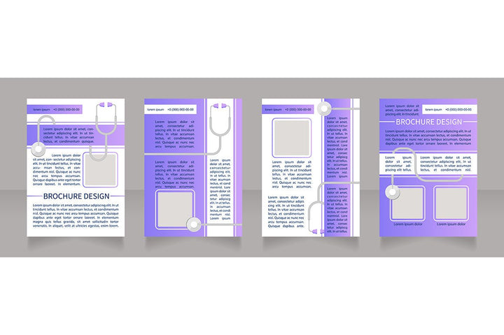 Medical treatment brochure template bundle