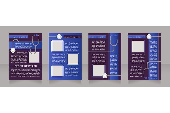 Medical treatment brochure template bundle