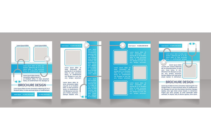 Medical treatment brochure template bundle