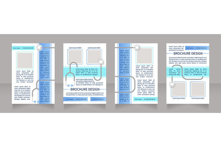 Medical treatment brochure template bundle