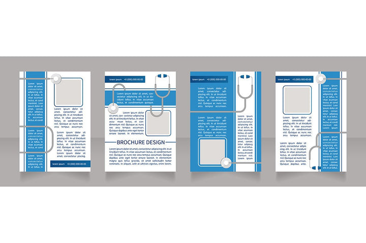 Medical treatment brochure template bundle