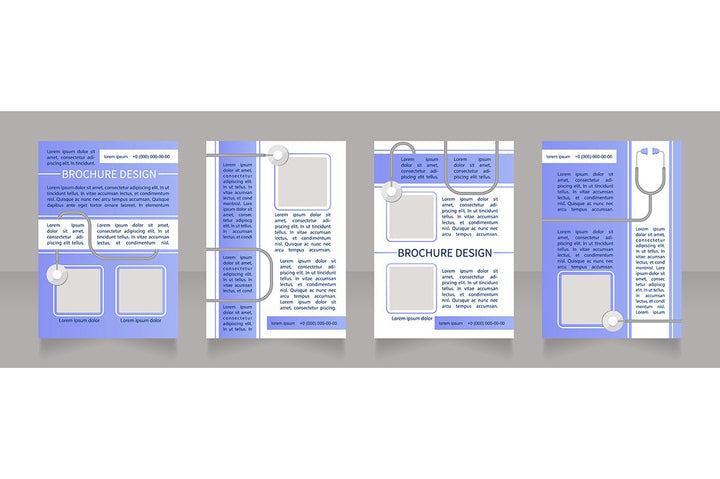 Medical treatment brochure template bundle