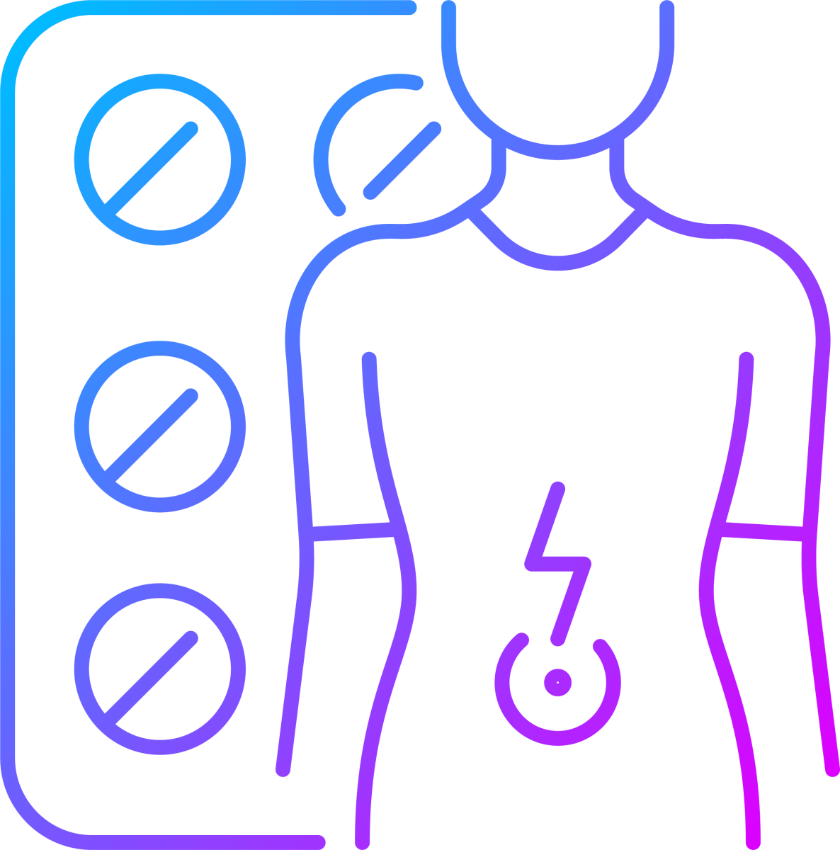 Medical Treatment Gradient Icons Bundle