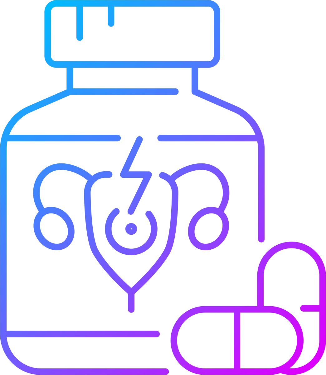 Medical Treatment Gradient Icons Bundle