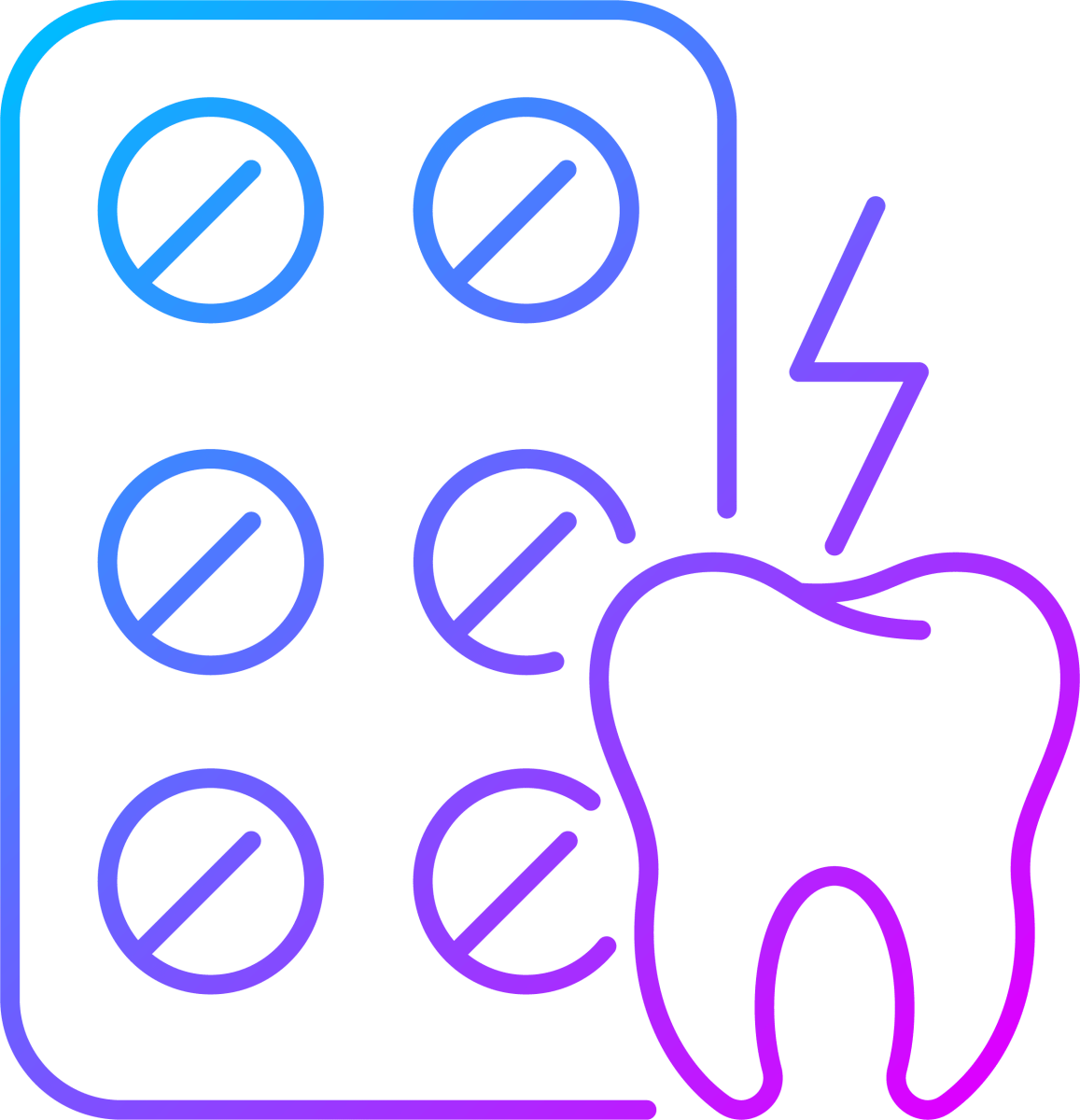 Medical Treatment Gradient Icons Bundle