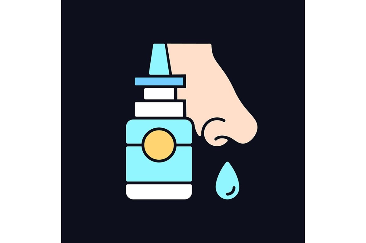 Medical treatment light and dark theme RGB color icons set